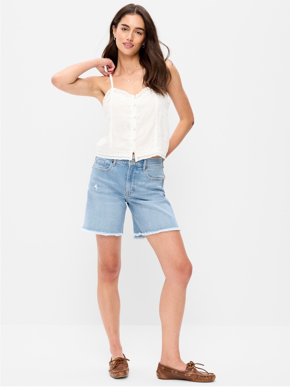 New Old Navy OG cut off shorts size 6
